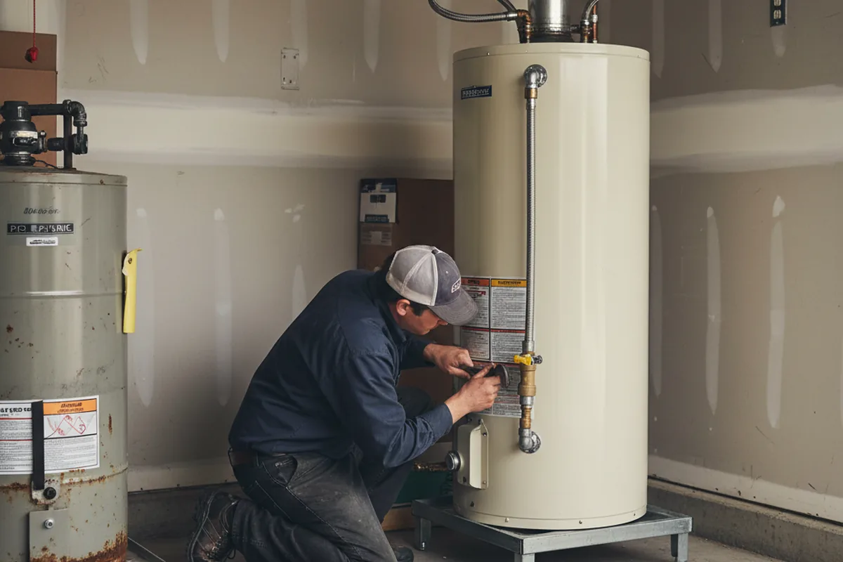 Water heater and shutoff valve replacement in Bonsall